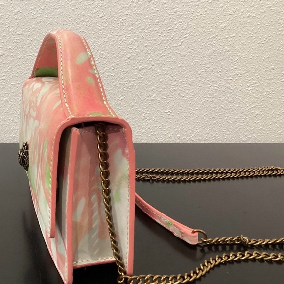 Kurt Geiger London Bond Top Handle Pink and Green Women's Bag NWT - Picture 4 of 12